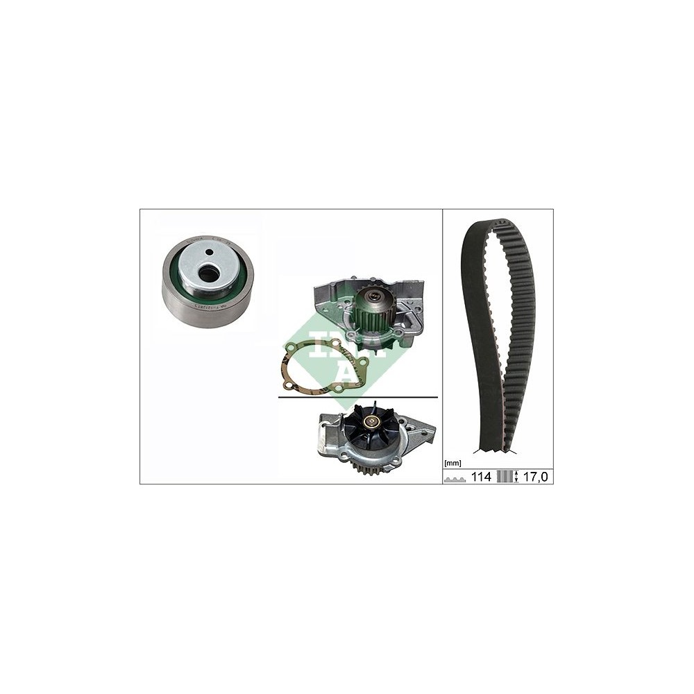 INA Wasserpumpe + Zahnriemensatz 530025831