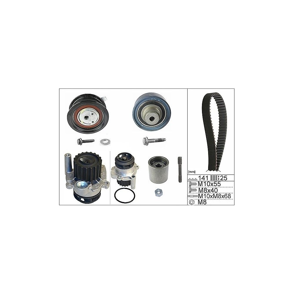 INA Wasserpumpe + Zahnriemensatz 530036132