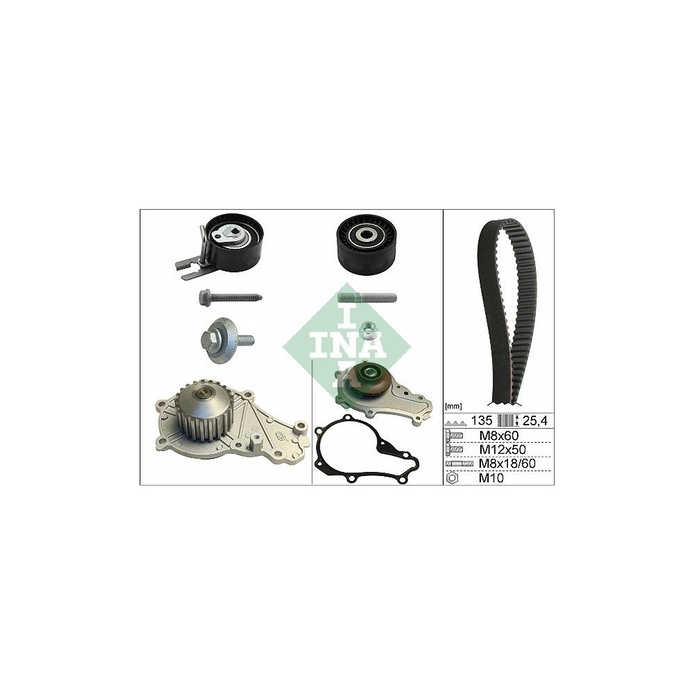 INA Wasserpumpe + Zahnriemensatz 530036930
