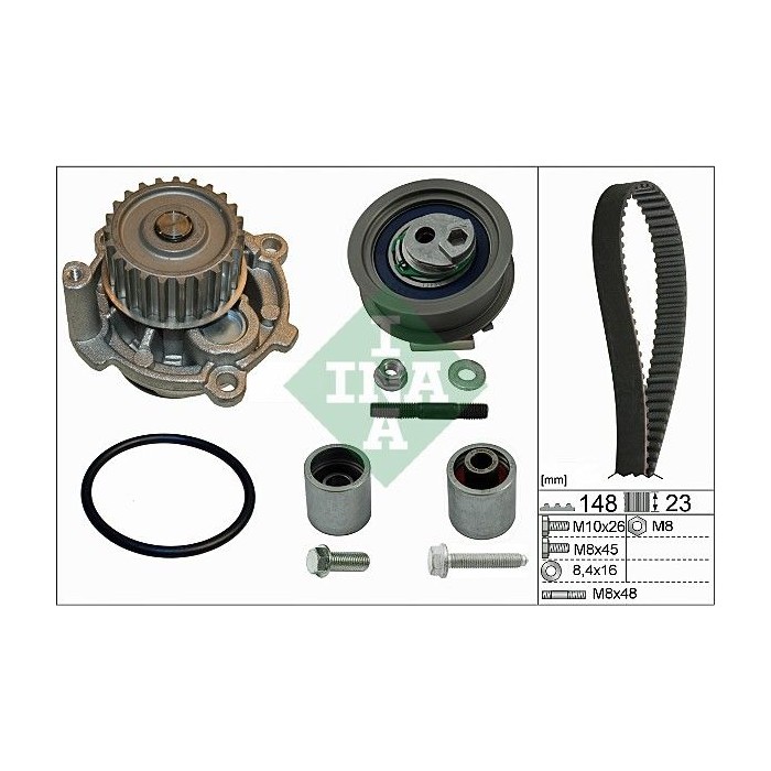 INA Wasserpumpe + Zahnriemensatz 530044532