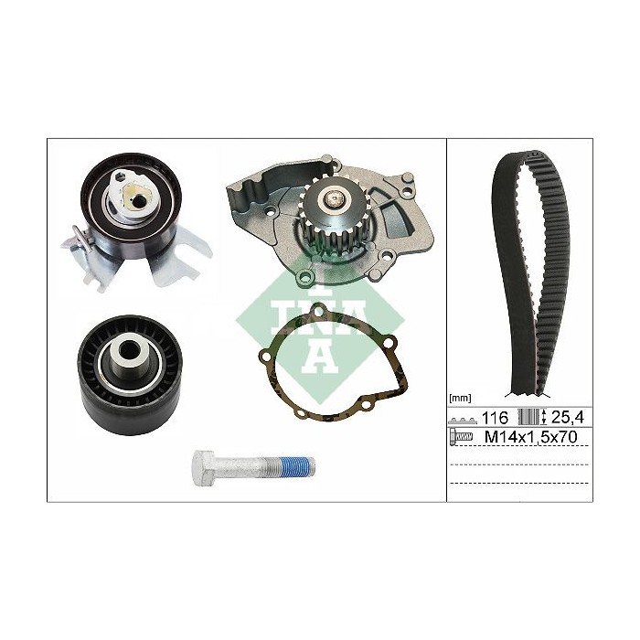 INA Wasserpumpe + Zahnriemensatz 530044930