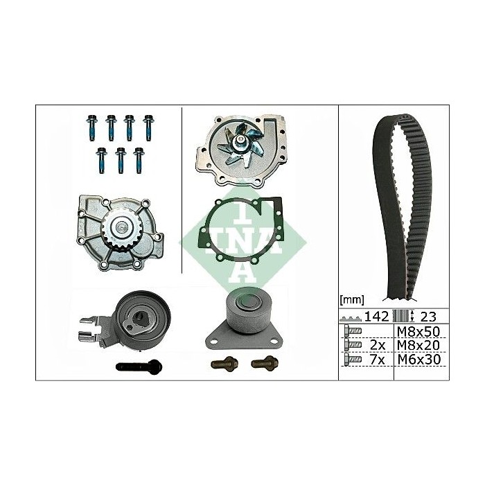 INA Wasserpumpe + Zahnriemensatz 530046730