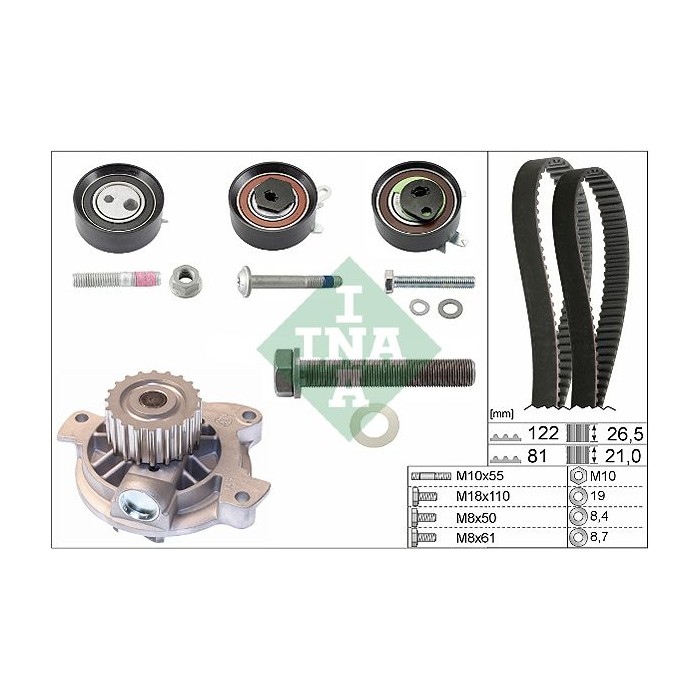 INA Wasserpumpe + Zahnriemensatz 530048330