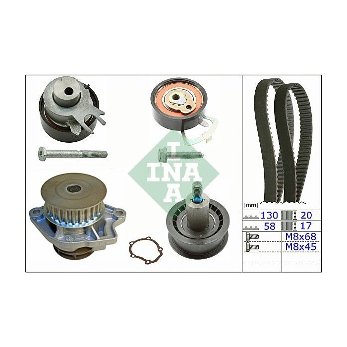 INA Wasserpumpe + Zahnriemensatz 530053830
