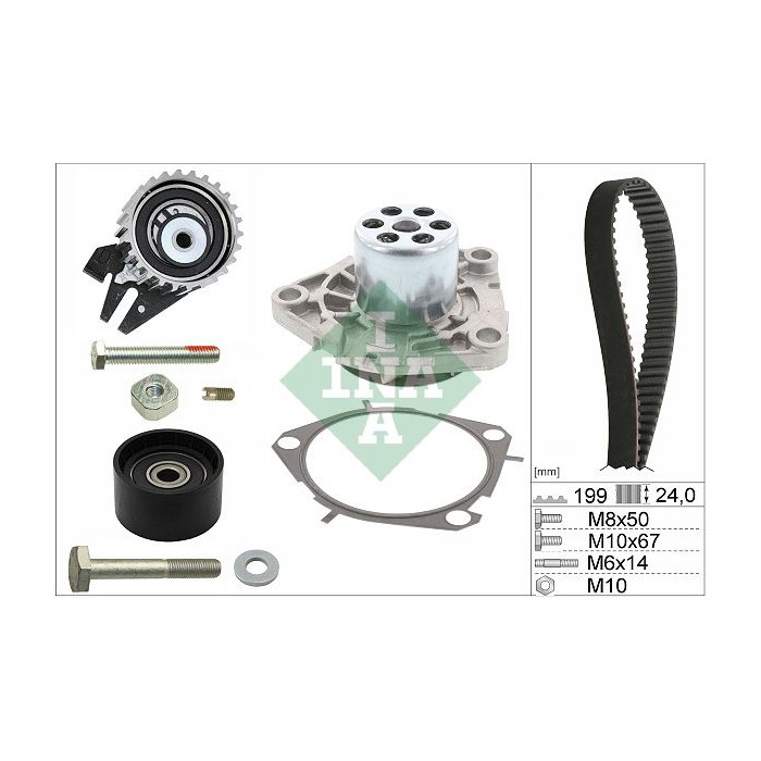 INA Wasserpumpe + Zahnriemensatz 530056230