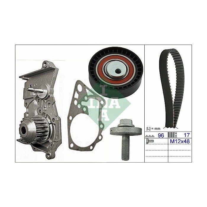 INA Wasserpumpe + Zahnriemensatz 530060430