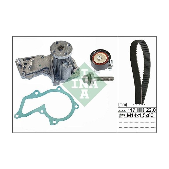 INA Wasserpumpe + Zahnriemensatz 530060530