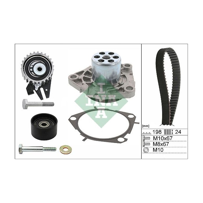 INA Wasserpumpe + Zahnriemensatz 530062630