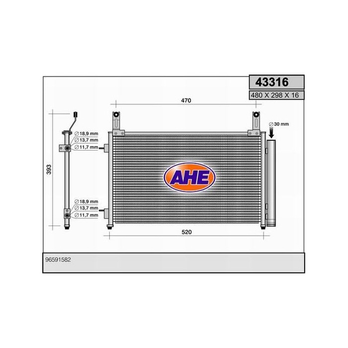 AHE Kondensator, Klimaanlage 43316