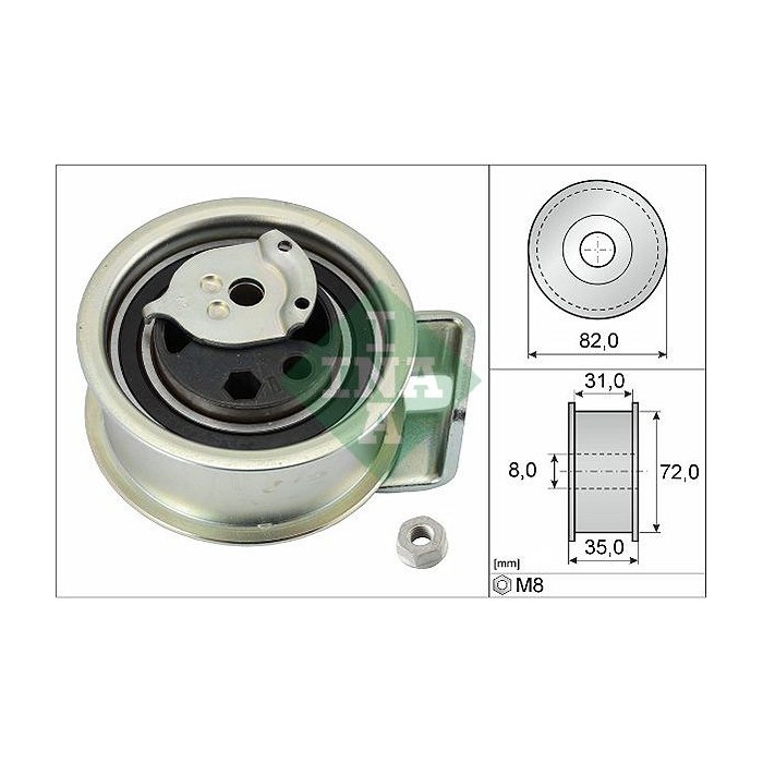 INA Spannrolle, Zahnriemen 531039620