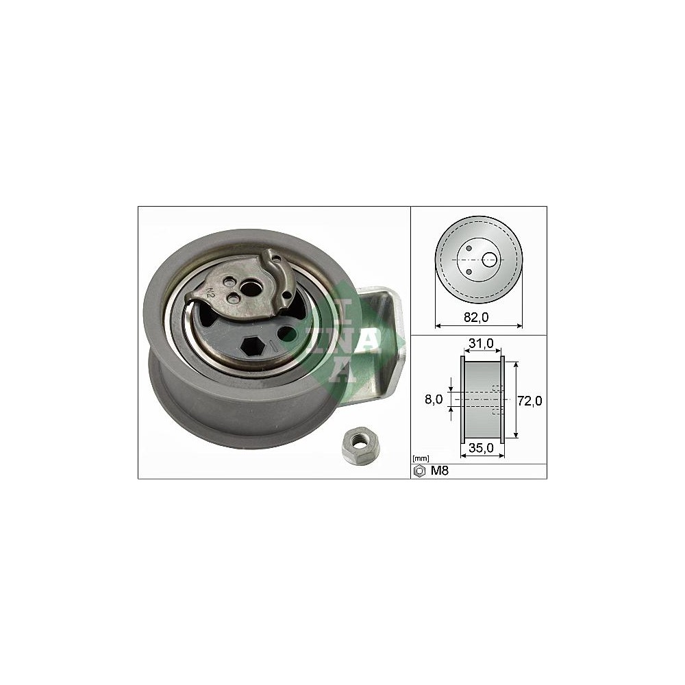 INA Spannrolle, Zahnriemen 531043620