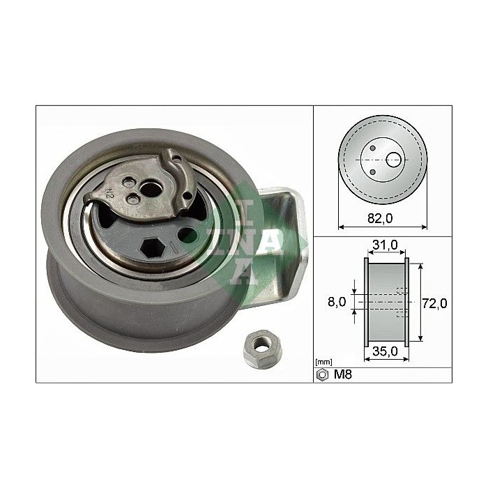 INA Spannrolle, Zahnriemen 531043620